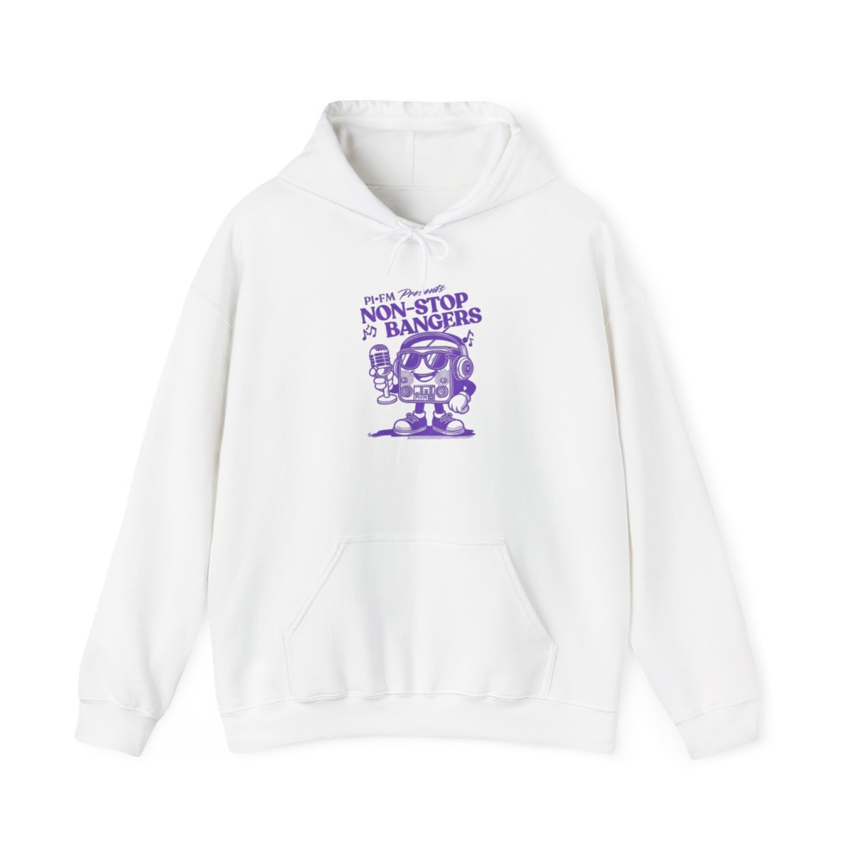 Non-Stop Bangers Cartoon Boombox Hoodie | Music DJ Illustration | Matt & Tommy P1